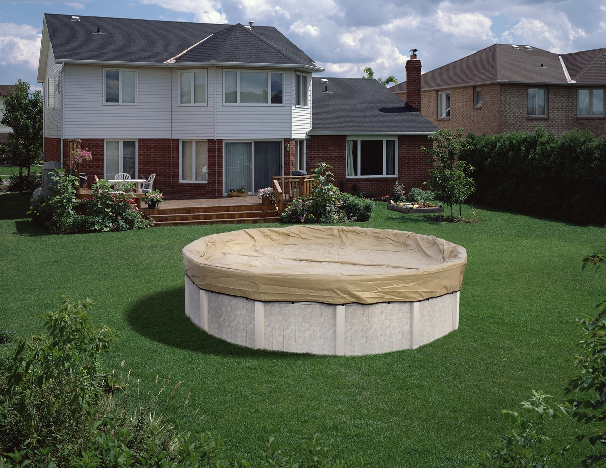 18 X 33 Ft Oval Pool Sz A/G Earthtone Cover